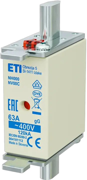 Kép erről: NH000 gG 63A/400V