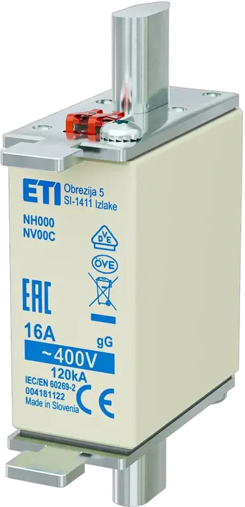 Kép erről: NH000 gG 16A/400V korr.