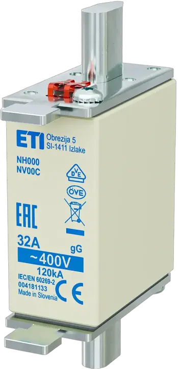 Kép erről: NH000 gG 32A/400V korr.