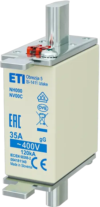 Kép erről: NH000 gG 35A/400V korr.