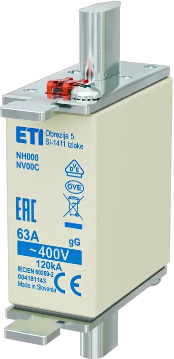 Kép erről: NH000 gG 63A/400V korr.