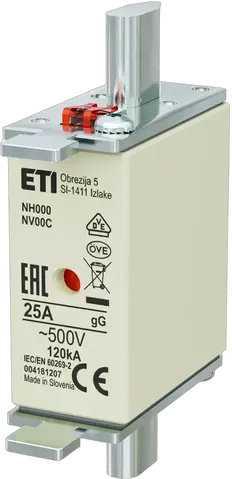 NH000 gG 25A/500V