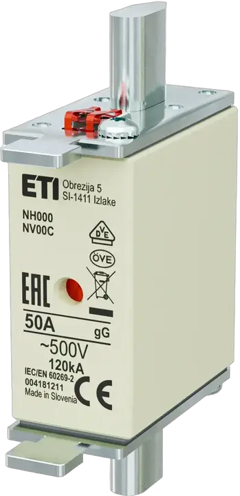 Kép erről: NH000 gG 50A/500V