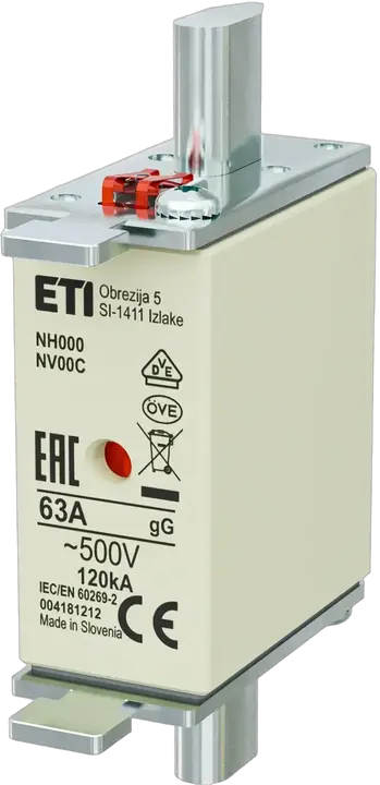 Kép erről: NH000 gG 63A/500V