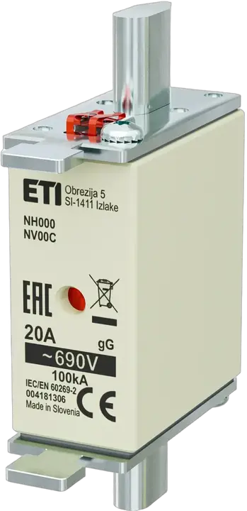Kép erről: NH000 gG 20A/690V