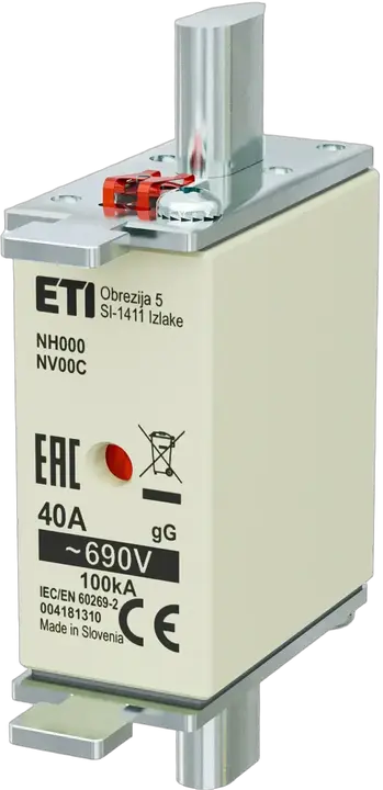 Kép erről: NH000 gG 40A/690V