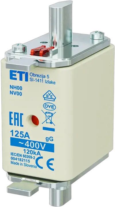 Kép erről: NH00 gG 125A/400V