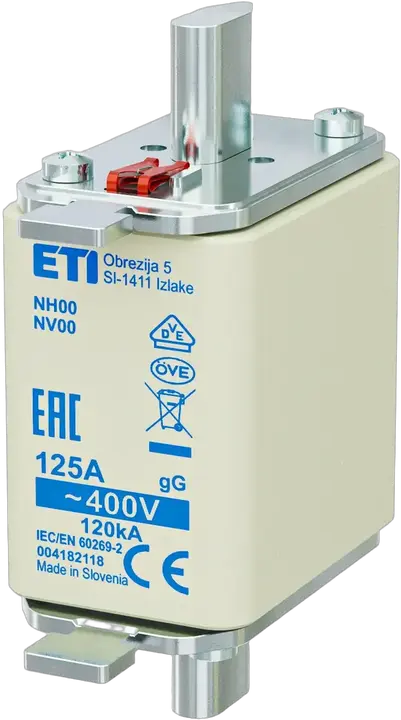 Kép erről: NH00 gG 125A/400V korr.