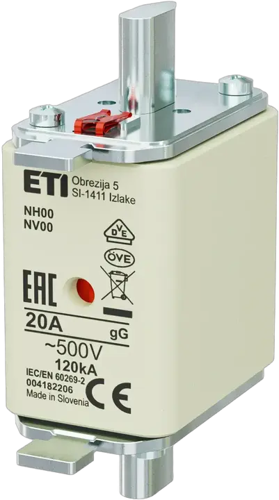 Kép erről: NH00 gG 20A/500V