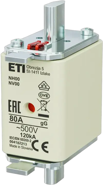 Kép erről: NH00 gG 80A/500V
