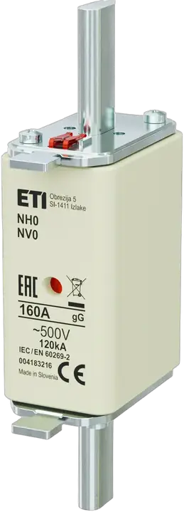 Kép erről: NH0 gG 160A/500V