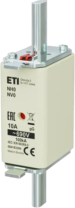 Kép erről: NH0 gG 10A/690V