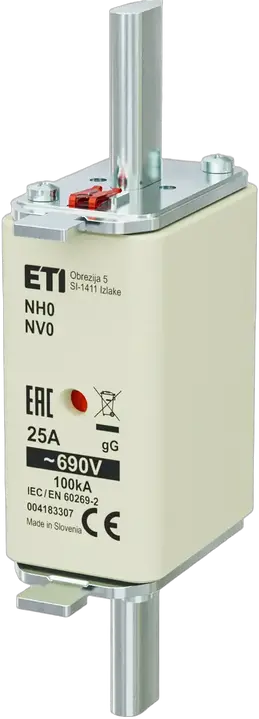 Kép erről: NH0 gG 25A/690V