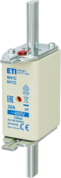Kép erről: NH1C gG 20A/400V