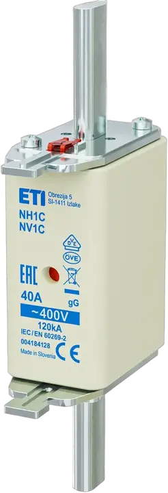 Kép erről: NH1C gG 40A/400V korr.