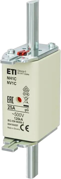 Kép erről: NH1C gG 25A/500V