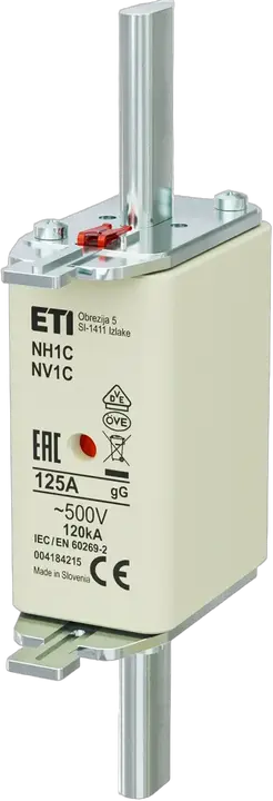 Kép erről: NH1C gG 125A/500V