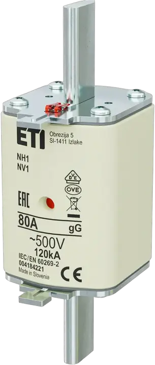 Kép erről: NH1 gG 80A/500V