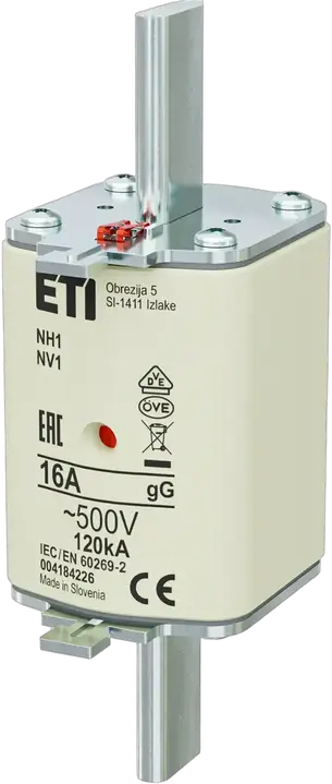 Kép erről: NH1 gG 16A/500V