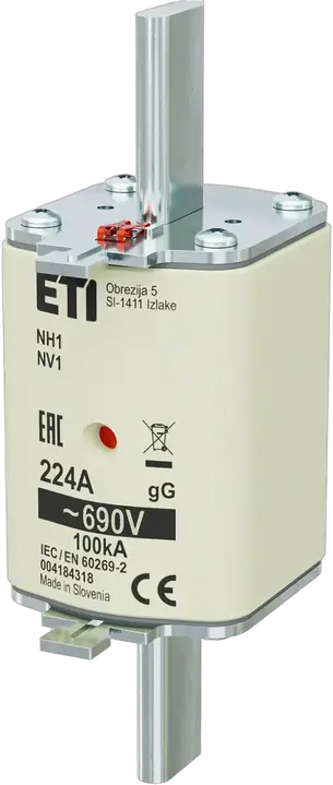 Kép erről: NH1 gG 224A/690V