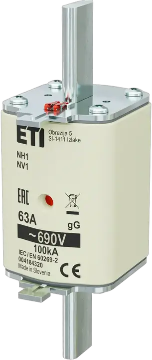 Kép erről: NH1 gG 63A/690V