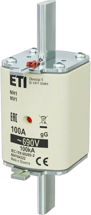 Kép erről: NH1 gG 100A/690V