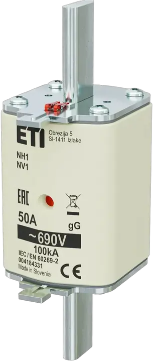 Kép erről: NH1 gG 50A/690V