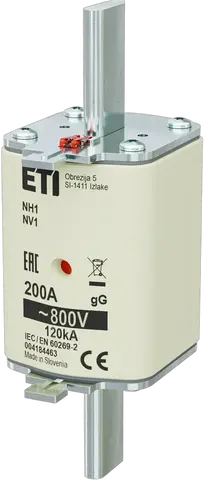Kép erről: NH1 gG 200A/800V