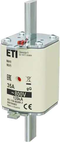 Kép erről: NH1 gG 35A/800V