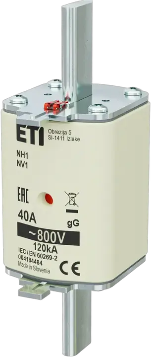 Kép erről: NH1 gG 40A/800V