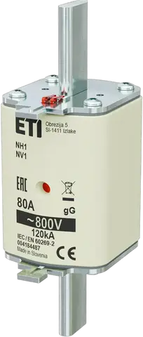 Kép erről: NH1 gG 80A/800V