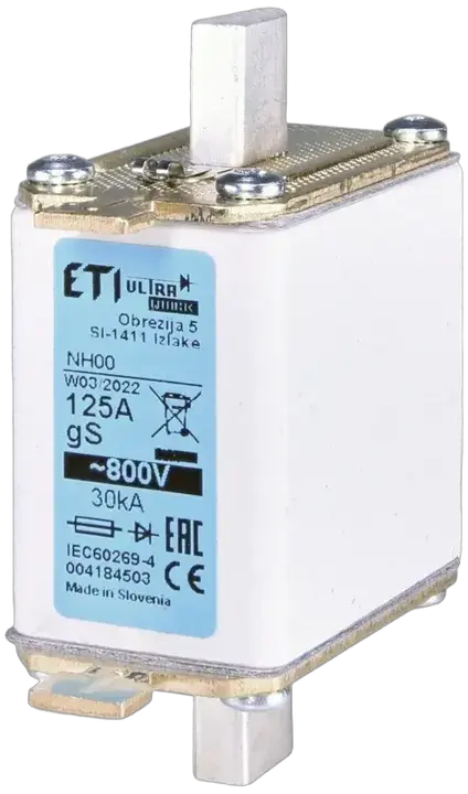 Kép erről: NH00 gS 125A/800V
