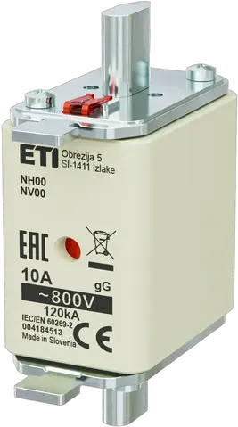 Kép erről: NH00 gG 10A/800V