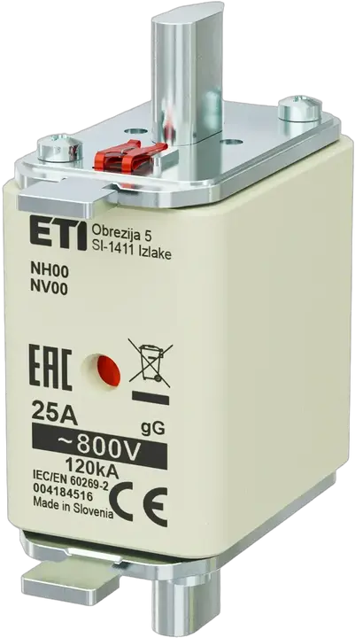 Kép erről: NH00 gG 25A/800V