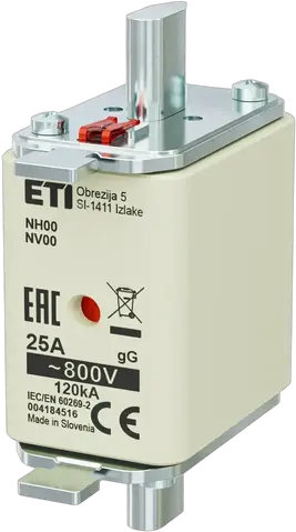 Kép erről: NH00 gG 25A/800V