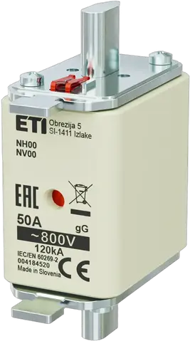 Kép erről: NH00 gG 50A/800V