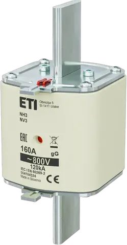 NH3 gG 160A/800V
