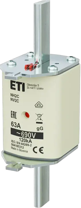 Kép erről: NH2C gG 63A/690V