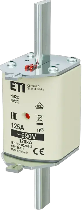 Kép erről: NH2C gG 125A/690V