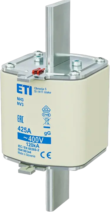 Kép erről: NH3 gG 425A/400V korr.