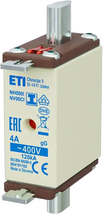 Kép erről: NH000/I gG 4A/400V