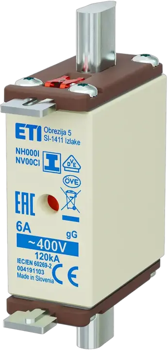 Kép erről: NH000/I gG 6A/400V