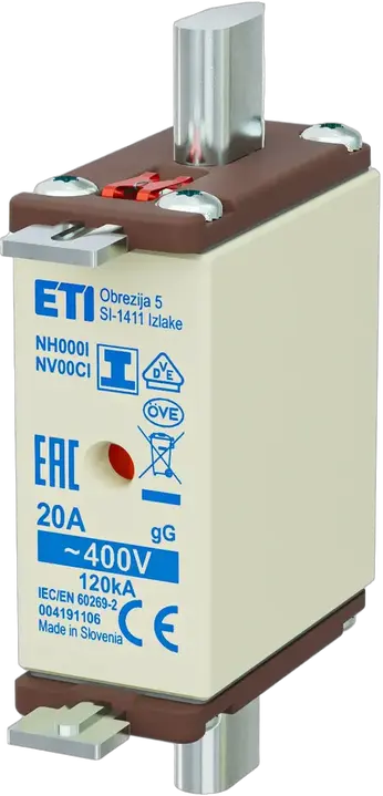 Kép erről: NH000/I gG 20A/400V