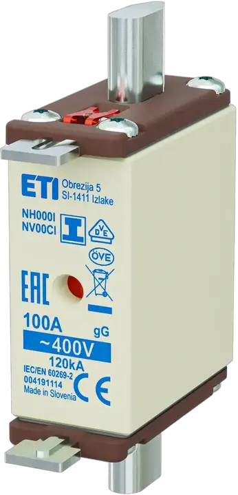 Kép erről: NH000/I gG 100A/400V