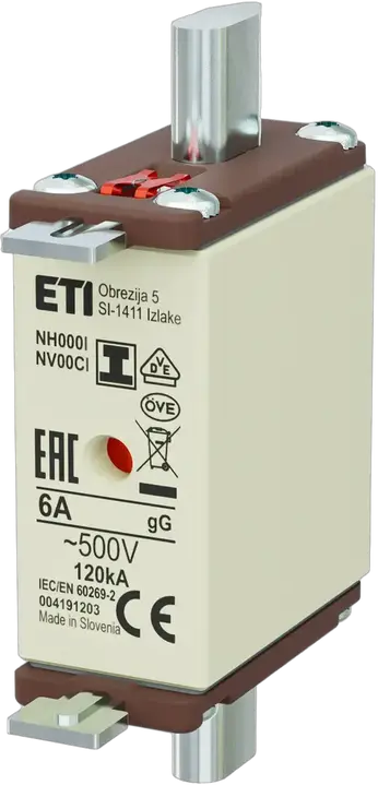 Kép erről: NH000/I gG 6A/500V