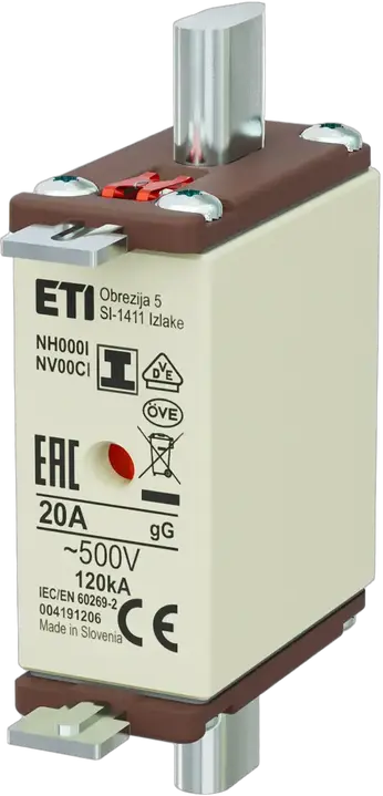 Kép erről: NH000/I gG 20A/500V