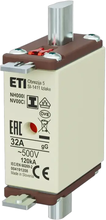 Kép erről: NH000/I gG 32A/500V