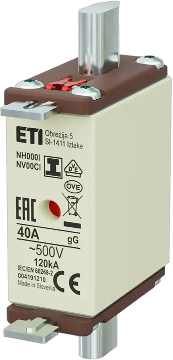Kép erről: NH000/I gG 40A/500V
