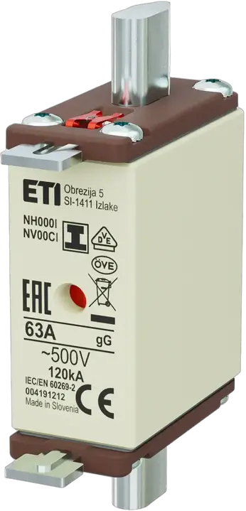 Kép erről: NH000/I gG 63A/500V