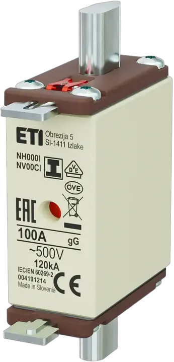 Kép erről: NH000/I gG 100A/500V